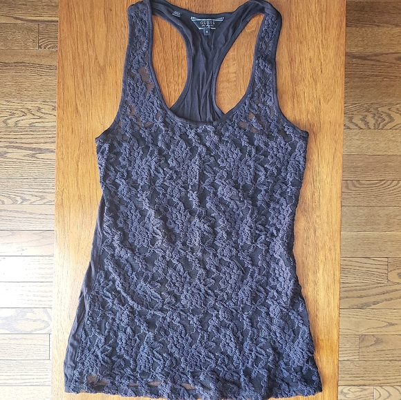 Guess | Lace Front Tank Top - Picture 11 of 14